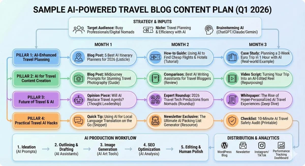 AI content plan for blog