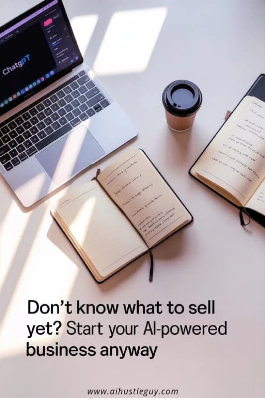 AI powered business how to start: Pinterest pin