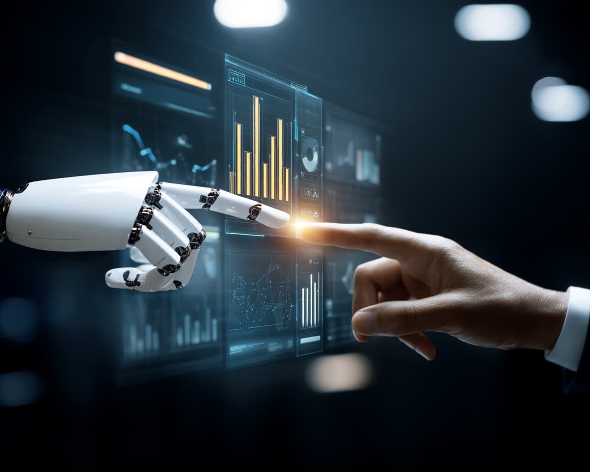 AI robot helper photo