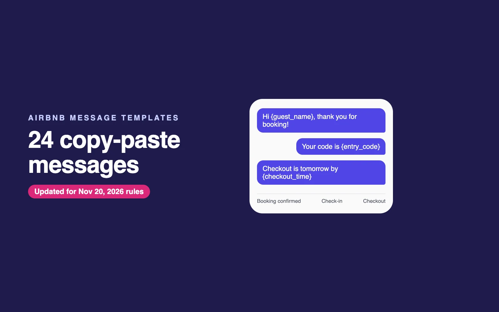 Airbnb Message Templates: 24 Copy-Paste Messages for Every Stage of a Stay