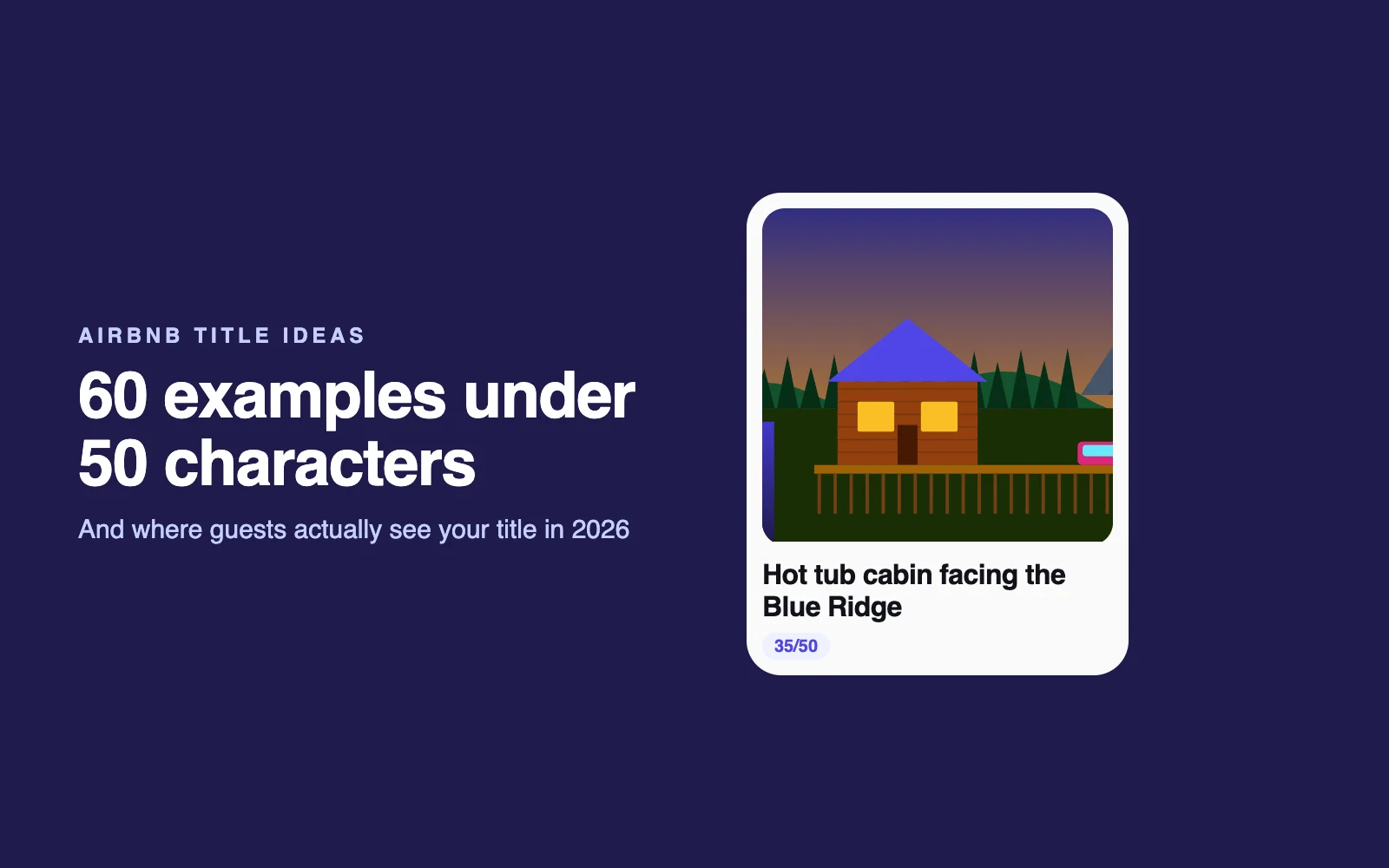 Airbnb Title Ideas: 60 Examples Under 50 Characters (and Where Guests See Them)