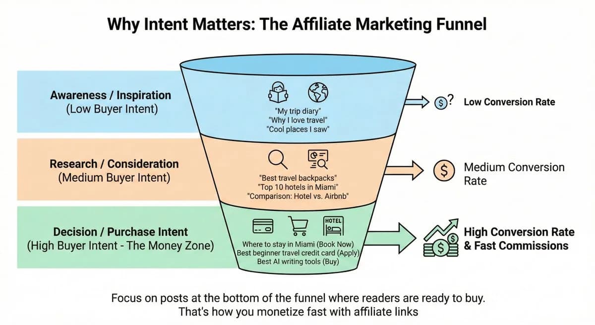 Affiliate marketing funnel example
