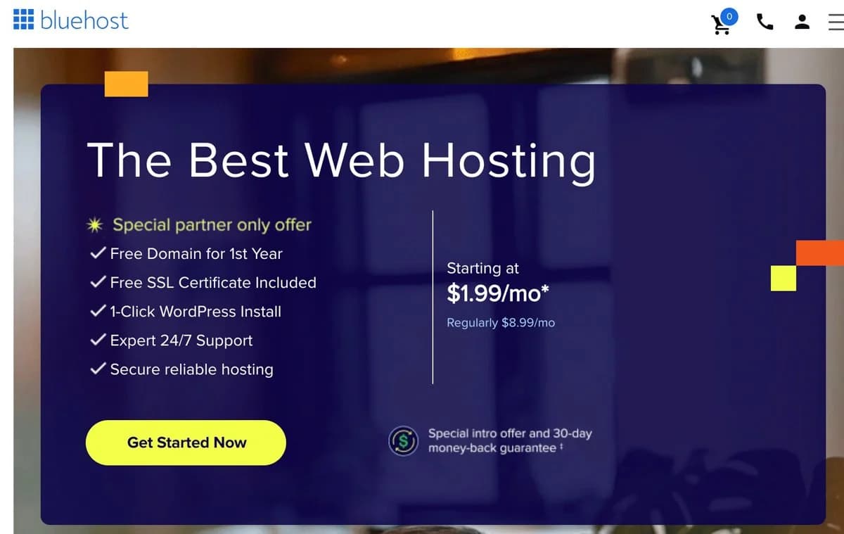 Bluehost deal in 2026