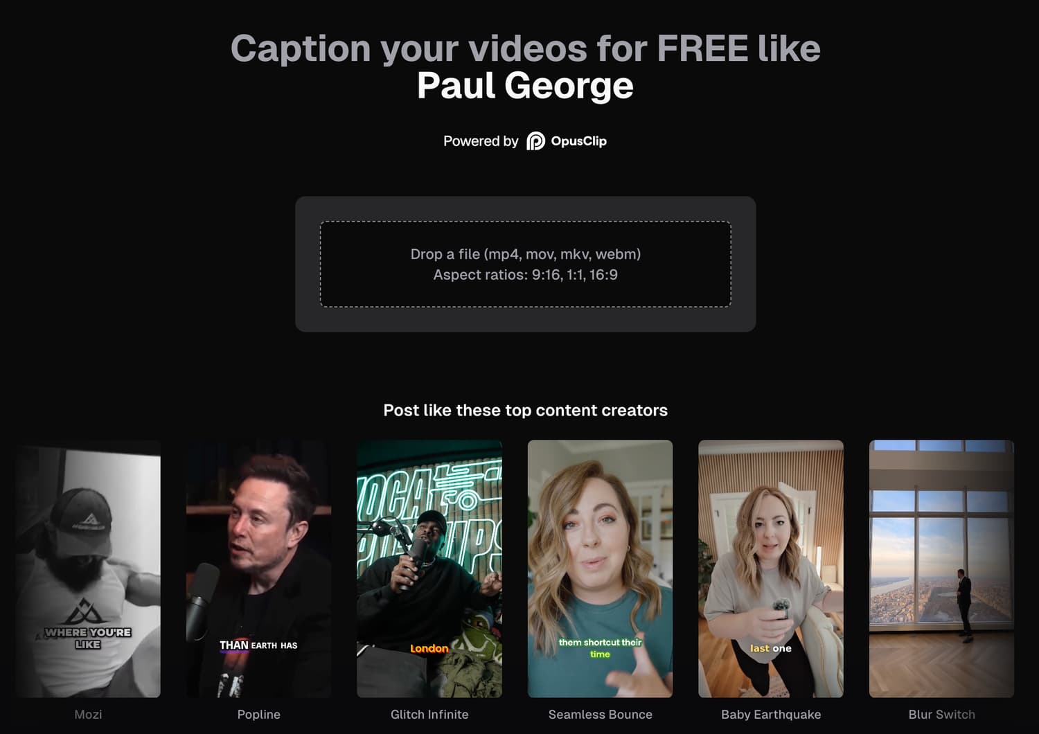 Captions are now free using Opus Clip, so no need to use the Captions App anymore