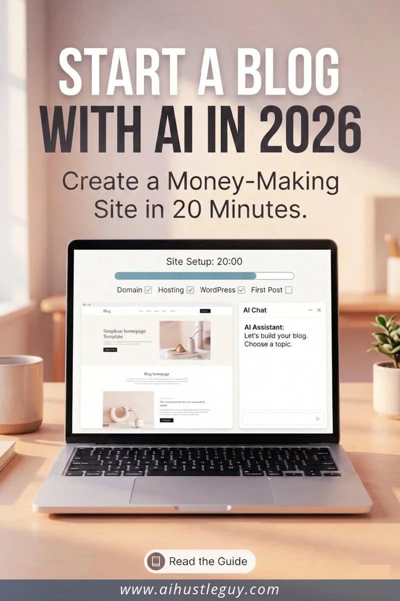 Starting a blog in 2026: Pinterest pin