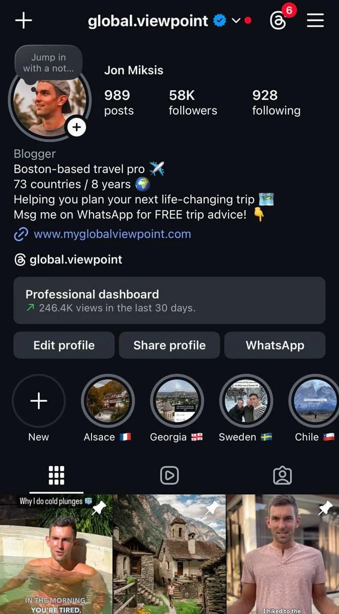 My Instagram video screenshot