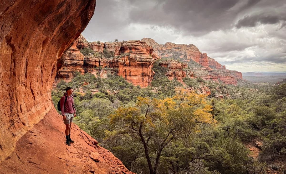 Jon hiking in Sedona