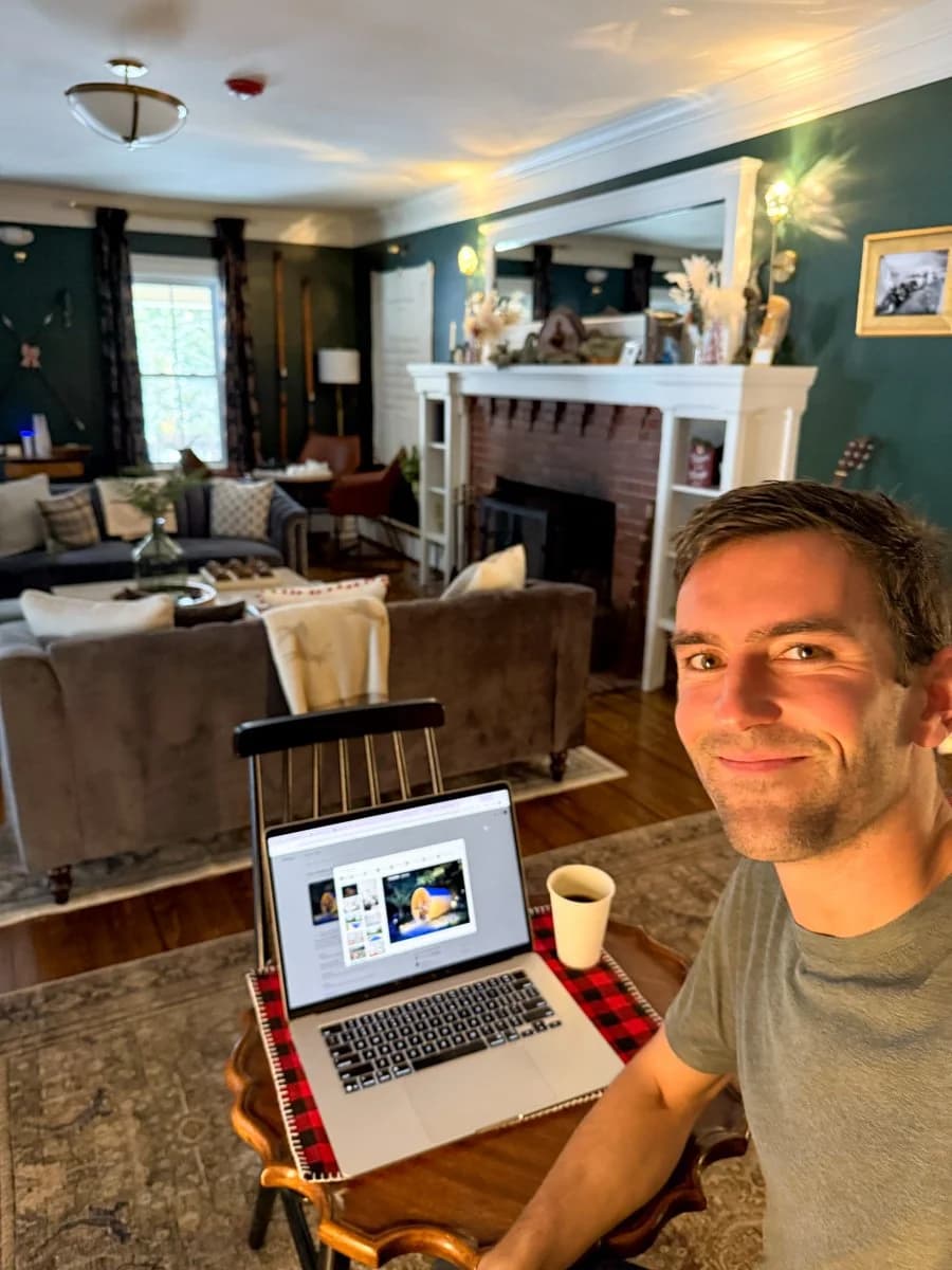 Jon Miksis consulting on an Airbnb listing