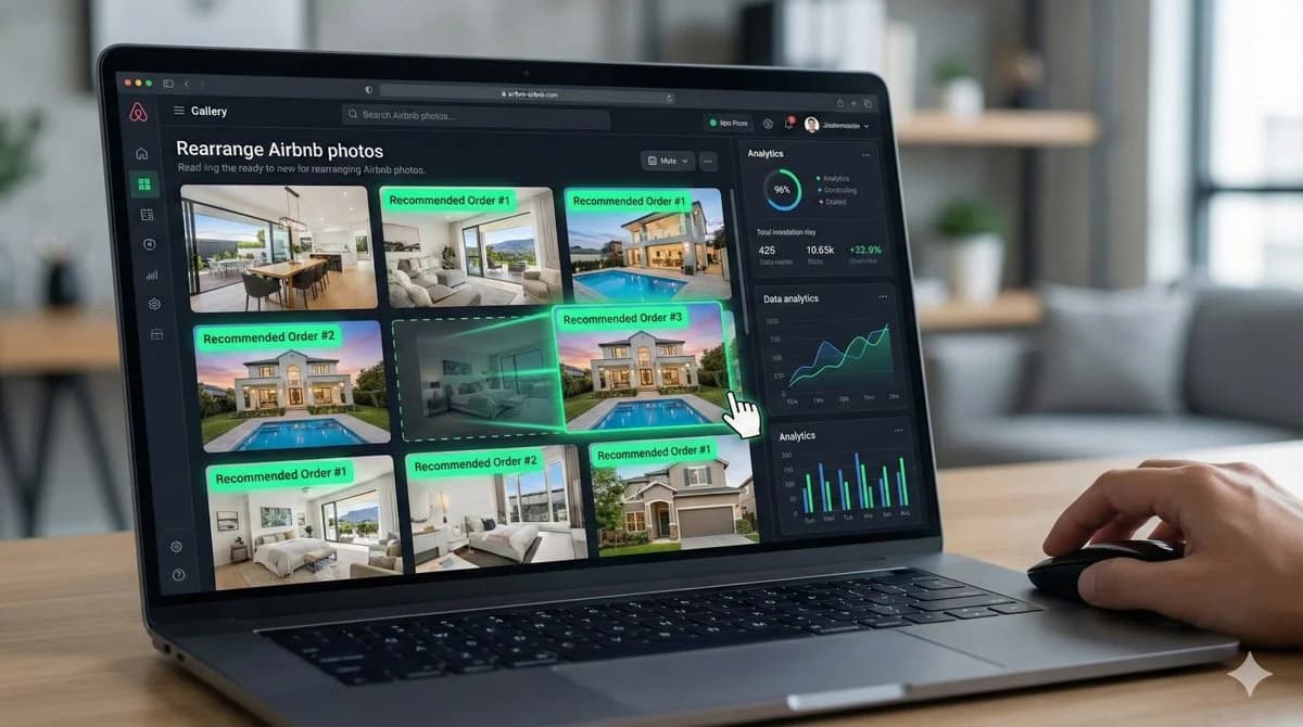 Photo sequence analysis for an Airbnb gallery